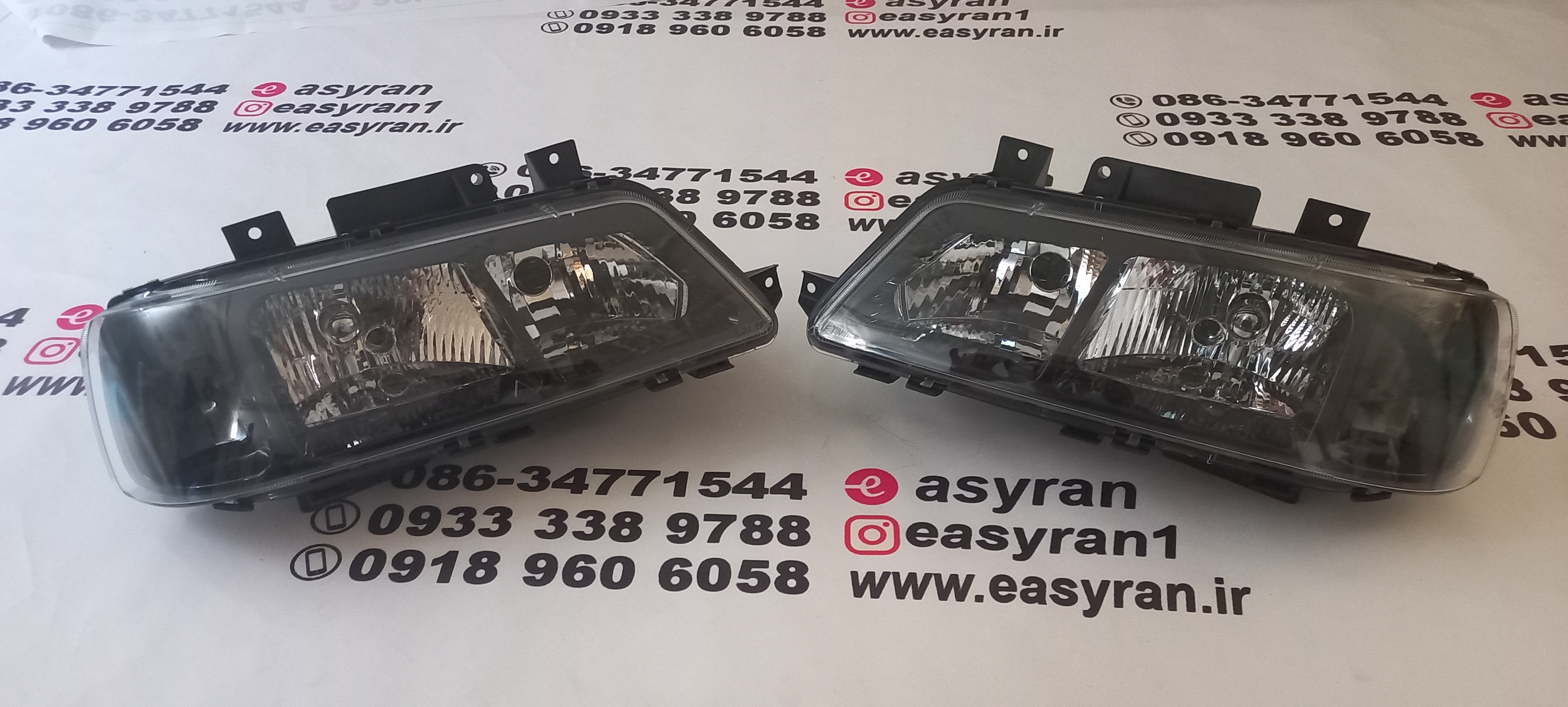 چراغ جلو پژو۴۰۵ و اس ال ایکس SLXطرح پارس دودیFTNT(Design in Taiwan)قابل تنظیم هر دو طرف