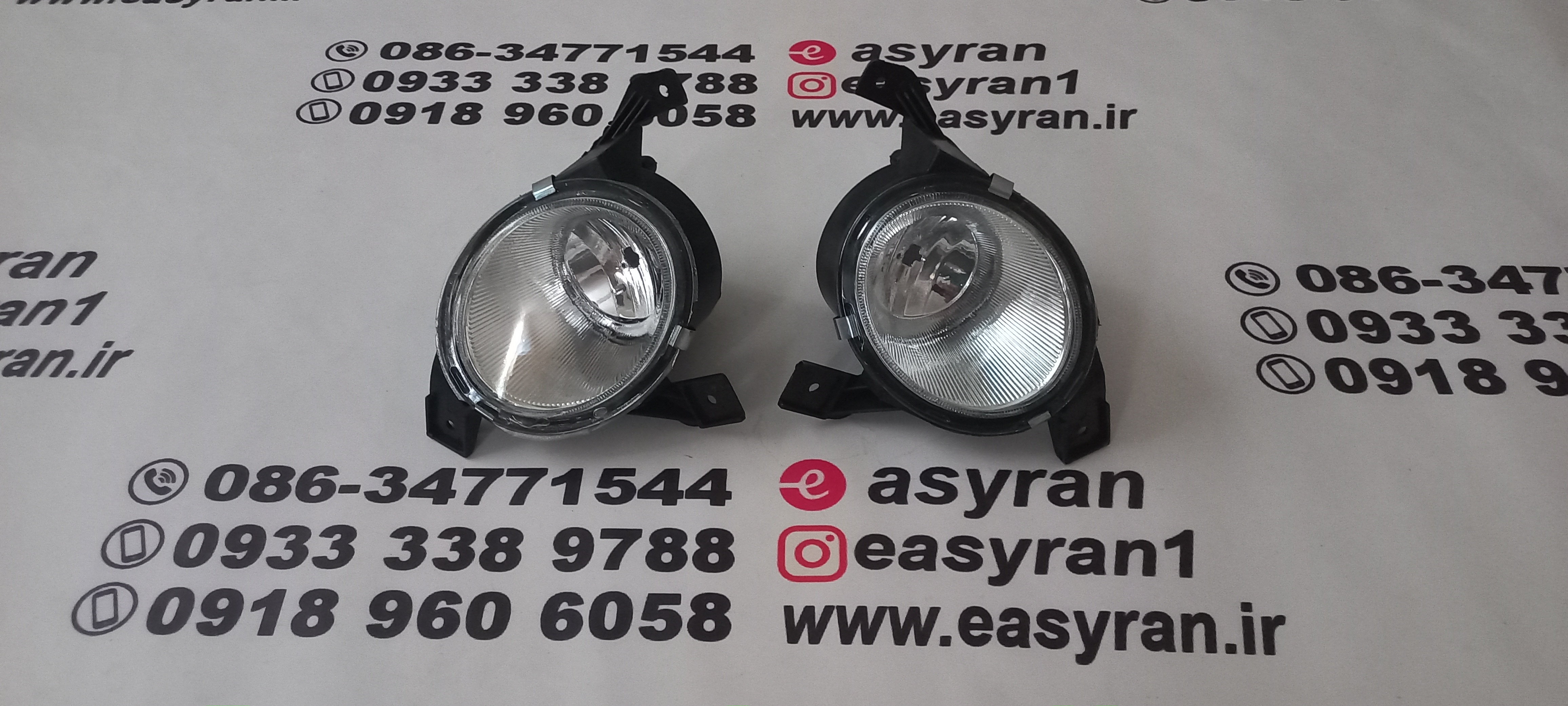 چراغ مه شکن تیبا ۱ و تیبا ۲چپ و راست(سمت راننده و شاگرد)