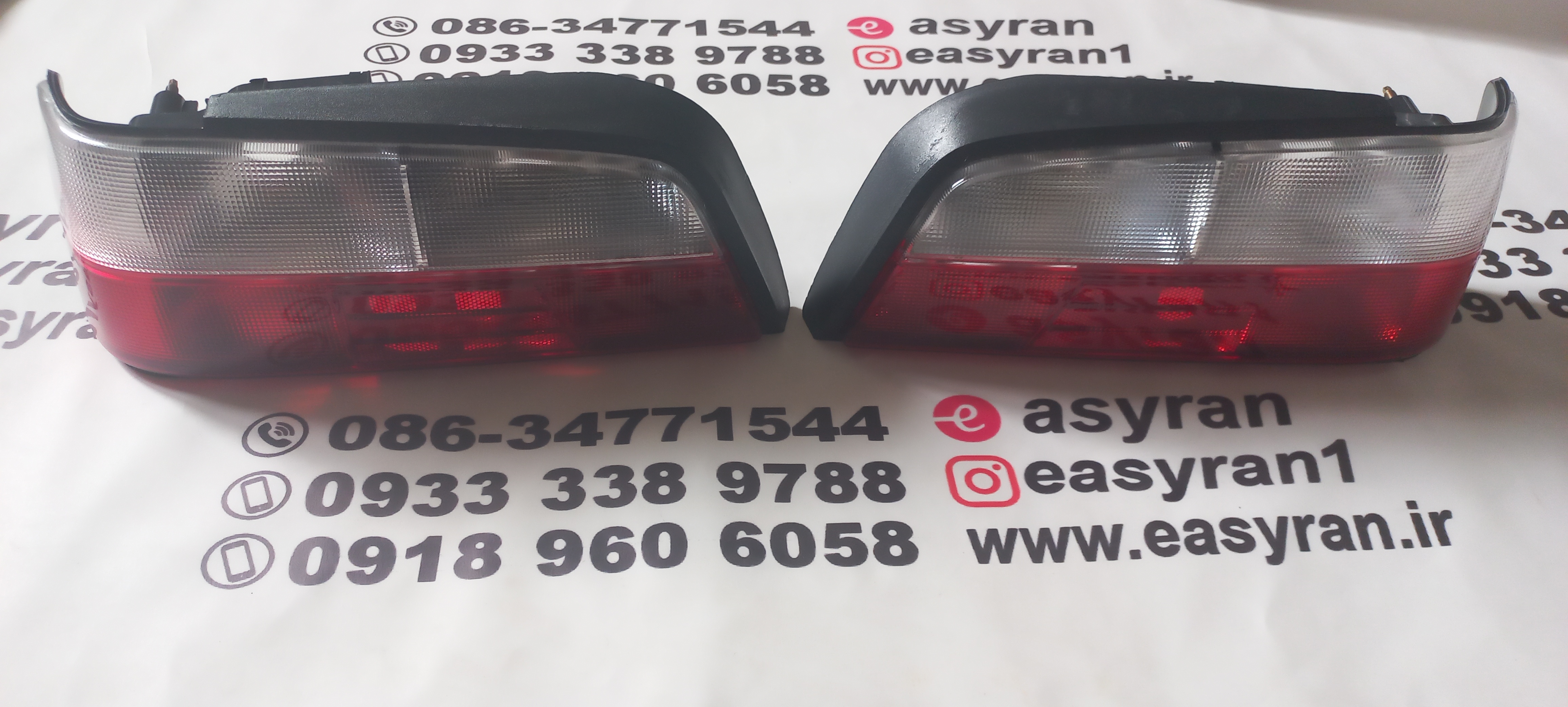 چراغ خطر(عقب)  پژو پارس قرمز سفید  NG.coچپ و راست(هر دو سمت)