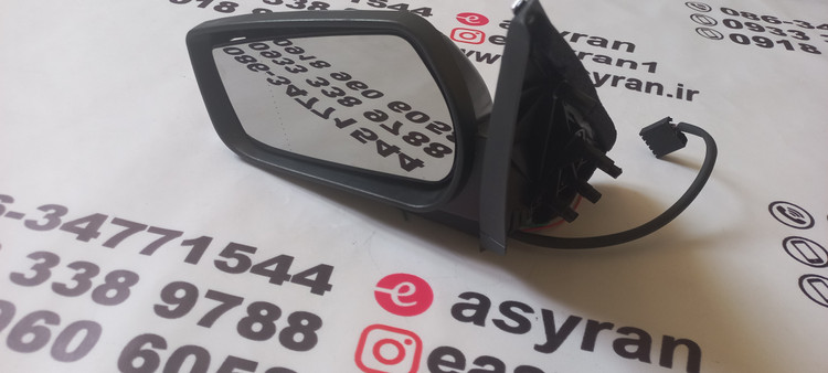 آیینه بغل پژو پارس راهنمادار برقی اف اف پی کو چپ و راست سوکت جدید (سمت راننده و شاگرد)