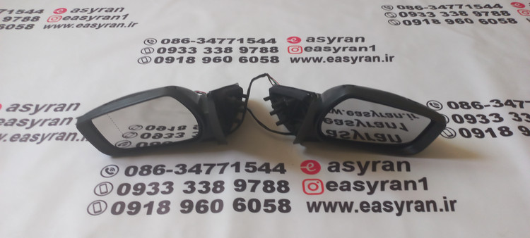 آیینه بغل پژو پارس راهنمادار برقی اف اف پی کو چپ و راست سوکت جدید (سمت راننده و شاگرد)